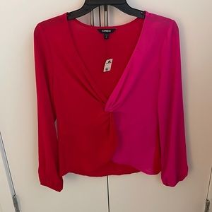 NWT Express Colorblock Blouse